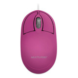 Mouse Multilaser Classic Rosa Mo304