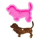 Super Brillante Basset Hound Moldes De   Llavero Diy Li...