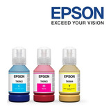 Kit 03 Tinta Original Sublimática Epson F570 F170 T49m 