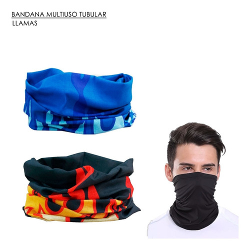 Bandana Multiuso Tubular Sin Costura/hombre / Llamas