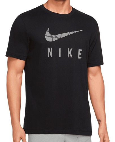Camiseta Nike Dri-fit Run Division Para Hombre-negro