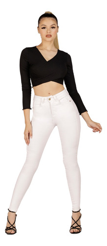 Jeans Pitillo Blanco Je3338bl