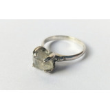 Anillo Diamate Herkimer Plata Grandes Premium