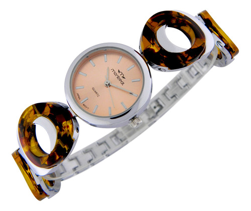 Reloj Montreal Mujer Ml1217 Metálico Combinado Con Plástico