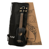 Mk-ss/blk Ma Shark Ukelele Soprano (negro) Talla Única