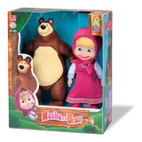 Boneca Masha E O Urso Em Vinil Original Divertoys Licenciado