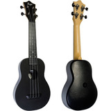 Ukelele Flight Soprano Tus35 Negro Funda Confirma Existenci