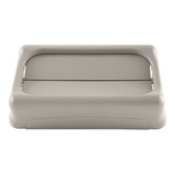 Tapa Abatible Slim Jim Rubbermaid Intocable Para Contenedor Color Beige