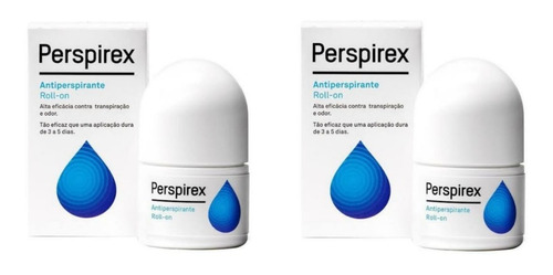 Kit 2 Desodorante Roll-on Antiperspirante Perspirex 20ml