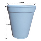 Vaso Plumavit Desechable 8 Oz Sin Tapa X 100 Und