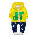 Conjunto Pantalon,remera Y Campera Niños Pulguiskids Mod 23