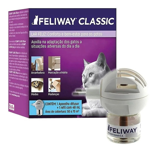 Feliway Classic Difusor E Refil  Para Gatos - Ceva Promoção