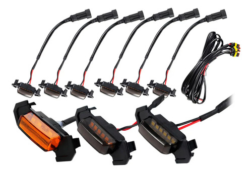 Kit 6 Cuartos Led Parrilla Tacoma Toyota Tipo Trd 06-20