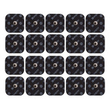 Compex Electrodos 5x5 Cm Paquete 20 Piezas (5 Bolsas) Color Negro