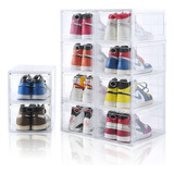 Amllas Paquete De 10 Cajas De Zapatos Transparentes Apilable