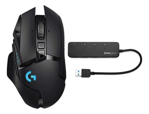 Paquete Mouse Inalámbrico Juegos Logitech G502 Light Speed 4