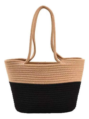 Bolso De Hombro De Paja Tejida Playa Bolso Tote Damas