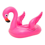 Boia Flamingo Bote Piscina + Brinde Pezinho Infantil Meninas