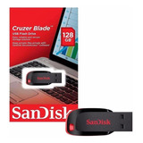 Pen Drive Sandisk 128gb Z50 Cruzer Blade Sdcz50-128g-b35