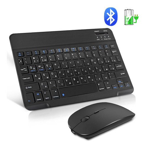 Teclado Mouse Bluetooth Bateria +capa C/ Slot Pen P iPad 9.7