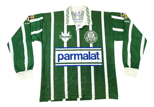 Camisa Palmeiras 1995 Home #7 Manga Longa Patch Bi-campeão