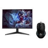 Monitor LG Gamer Ultragear Fhd 24 165 Hz 24gq50f-b + Mouse