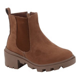 Botines De Niña Camel Suela Track 165-50 Cklass