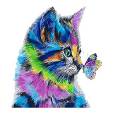 Kit De Pintura Al Óleo Para Adultos Y Niños Diseño De Gato