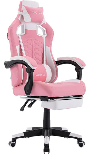 Silla Gaming Con Aguante De Hasta 300 Libras, Rosa Wotsta