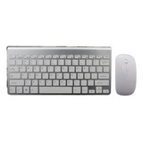 Conjunto De Teclado E Mouse Sem Fio Com Bateria Seca De 2,4