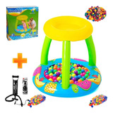 Pileta Inflable Bebe Pelotero Techo + 50 Pelotas + Inflador