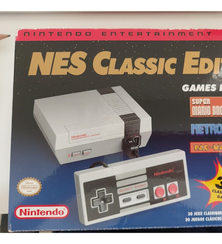 Nintendo Nes Classic Edition 512mb Color  Gris Y Blanco 