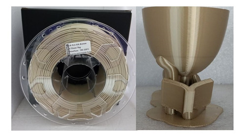 Filamento Creality Pla Silk Bronce Impresora  3d