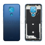 Tapa Trasera Carcasa Para Motorola Moto E7 Plus Xt2081 Azul