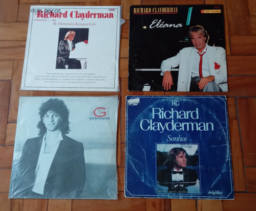 Lote Lp Vinil Com 4 Discos - Richard Clayderman E Kenny G