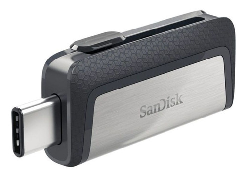 Pendrive Sandisk Ultra Dual Drive Type-c 32gb Preto/prateado