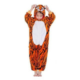 Pijama Tigre Importado Niños 1,10- 1,20- 1,30- 1,40 2814