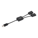 Cable Hub Tipo C Otg Usb 3.1 2.0 Hembra Otg Charge De 2 Puer