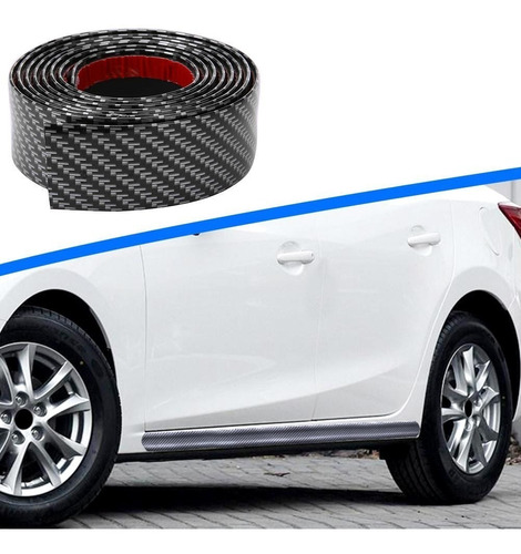 Moldura Adhesivo Auto Fibra Carbono 5d Decorativo 