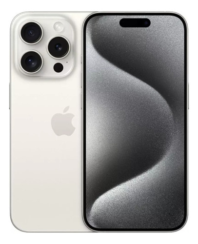 Apple iPhone 15 Pro (256 Gb) - Titânio Branco Novo + Capinha