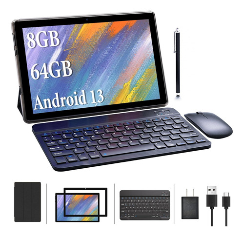Tablet 10 PuLG Teclado+mouse+funda 4 Gb Ram + 64-128 Gb Alm
