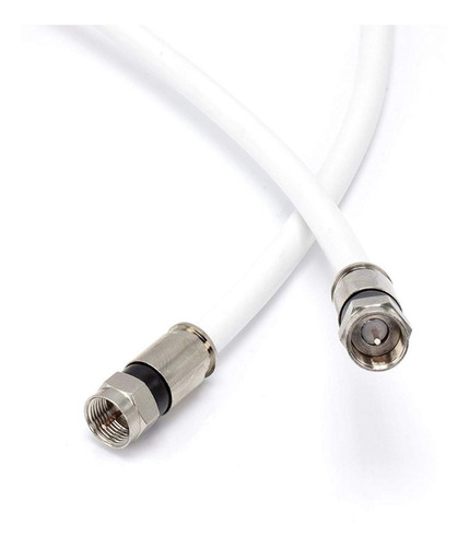 Cable Coaxial Rg-6 Con Campanas Y Cople Para Unir 