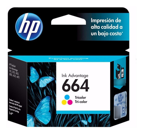 Cartucho Hp 664 Original Color Para Hp 3775 3785 4535 4675