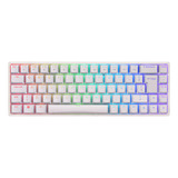 Teclado Gamer 3068b Plus Wireless Switch Orange Akko Branco