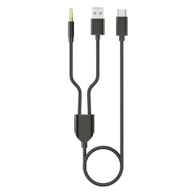 Cable De Coche Tipo C 2 En 1, 1 Split, 2, Tipo C A Aux | Envío gratis