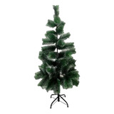 Arbol De Navidad Pino Clasico 1.20cm Verde Con Nieve 6528-10