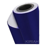 Vinilo Fibra Carbono Azul 50x50cm Notebook Paño Deco Kiriah