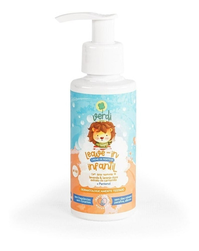 Creme De Pentear Infantil Vegano Leave In Verdi Natural ®