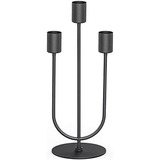 Candelabro De Hierro Negro Chimenea, Ideal Halloween, N...