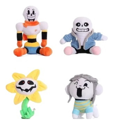 Muñeca De Peluche Undertale Papyrus Sans De 4 Piezas De Jugu